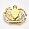 Brass Cabochons KK-T043-02G-3