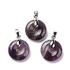 Natural Amethyst Pendants G-E059-01P-02-1