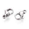 304 Stainless Steel Lobster Claw Clasps STAS-T065-10mm-34P-2