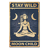 Vintage Metal Tin Sign AJEW-WH0157-043-1