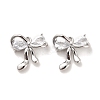 Brass Glass Charms KK-C054-17P-1
