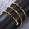 Brass Rope Chains Necklaces for Women NJEW-D302-62G-4