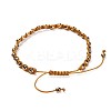 Non-magnetic Synthetic Hematite Braided Beads Bracelets BJEW-JB04312-3