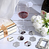 SUNNYCLUE Acrylic Mirror Wine Glass Charms AJEW-SC0002-53C-02-4