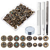 32 Set 4 Colors Alloy Snap Buttons DIY-CA0006-23-1