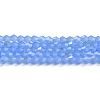 Imitation Jade Electroplate Glass Beads Strands GLAA-F029-J4mm-D04-1