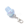 UV Plating Acrylic Mushroom Pendant Decorations HJEW-JM03393-5