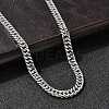 5.5MM 304 Stainless Steel Cuban Link Chain Necklaces for Men NJEW-B134-08A-P-2