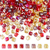 4 Strand 4 Color Transparent Electroplate Glass Beads Strands EGLA-DC0001-07A-1