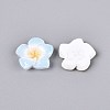 Plumeria Flower Opaque Resin Cabochons CRES-T025-30M-02-3