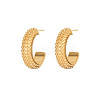 Elegant European Style 304 Stainless Steel Gold-Plated Women's Earrings WS1374-7-1