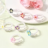Handmade Polymer Clay Cuff Rings RJEW-JR00917-01-1