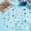 120Pcs 30 Styles Chip Gemstone Charms PALLOY-HY00045-4