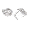 Brass Nuggets Hoop Earrings for Women LS-EJEW-F347-01P-04-2