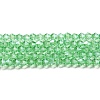 Transparent Electroplate Glass Beads Strands EGLA-A039-T2mm-A24-1
