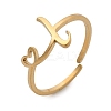 304 Stainless Steel Cuff Rings for Women RJEW-D285-01G-L-1