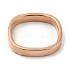 Ion Plating(IP) 304 Stainless Steel Rectangle Finger Ring RJEW-C059-01RG-3