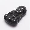Natural Ice Rainbow Obsidian Carven Pendants G-A169-053-2