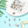 36Pcs 6 Styles Alloy Charms ENAM-FS0002-38-8