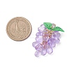Transparent Glass Pendants PALLOY-JF04758-02-2