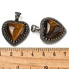 Natural Tiger Eye Pendants G-A095-01AS-07-3