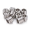 Tarnish Resistant 201 Stainless Steel European Beads LS-STAS-F250-05P-1