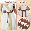 PU Leather Leaf Chain Belts for Women Ladies Dress AJEW-WH20060-15A-5