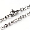 304 Stainless Steel Cable Chains Necklaces NJEW-O058-12P-1