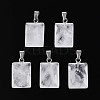 Natural Quartz Crystal Pendants G-N349-17P-03-1