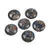 Natural Glaucophane Cabochons G-H1596-FR-25mm-19-1