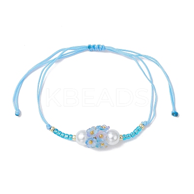 Adjustable Nylon Cord Braided Beads Bracelets BJEW-MZ00170-06-1