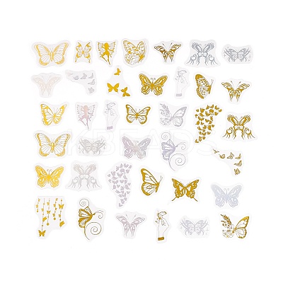 Waterproof Plastic Laser Adhesive Stickers DIY-A030-01-1