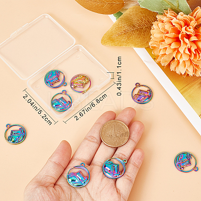 201 Stainless Steel Pendants STAS-CN0001-33-1