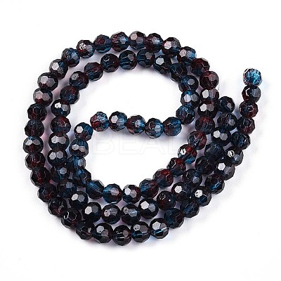 Baking Paint Transparent Glass Beads X1-DGLA-A035-T4mm-A10-1