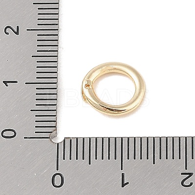 Brass Locking Jump Rings KK-S369-01G-03-1