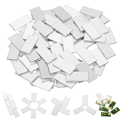 300Pcs Self-Adhesive Acrylic Mosaic Tiles DIY-OC0012-59G-1