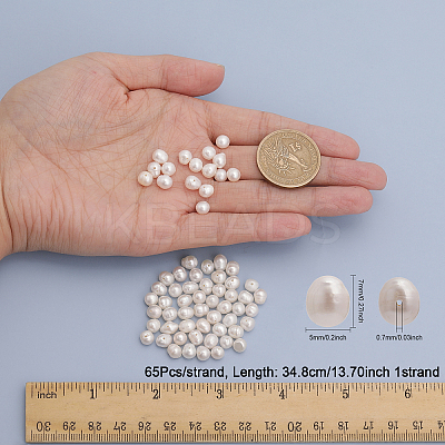 1 Strand Natural Cultured Freshwater Pearl Beads Strands PEAR-CA0001-15C-1