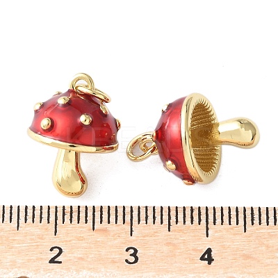 Brass Enamel Pendants KK-A252-13C-G-1