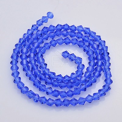 Faceted Bicone Glass Beads Strands LS-EGLA-P017-3mm-10-1