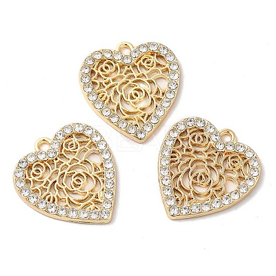 Alloy Rhinestone Pendants PALLOY-E027-VF716-1