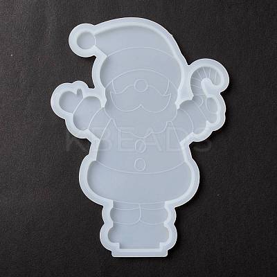 Christmas Theme DIY Santa Claus Display Silhouette Silicone Statue Molds DIY-F114-03-1