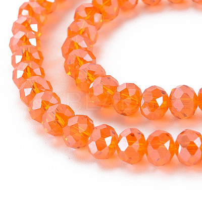 Electroplate Glass Beads Strands EGLA-A034-T8mm-A23-1