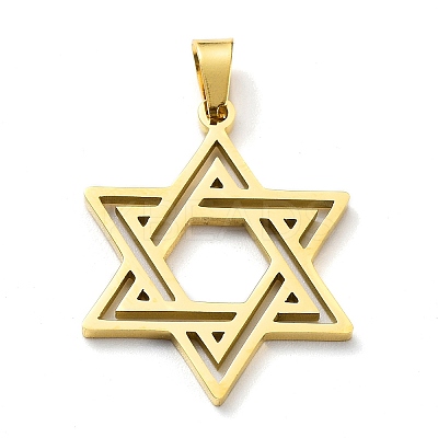 304 Stainless Steel Pendants STAS-D036-04G-1