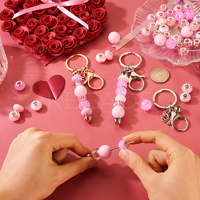 Valentine's Day DIY Beadable Keychain Making Kit DIY-TA0006-66-1