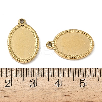 304 Stainless Steel Pendant Cabochon Settings STAS-D127-18B-G-1