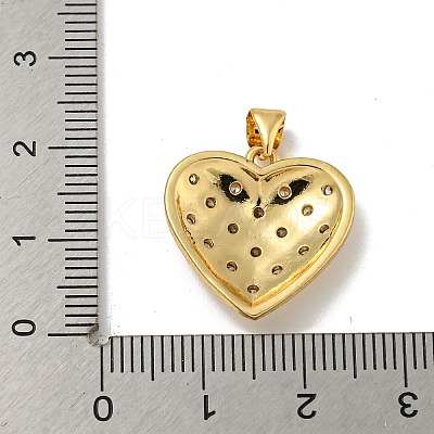 Brass Micro Pave Cubic Zirconia Pendants KK-N254-135D-G-1