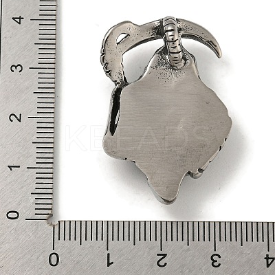 316 Surgical Stainless Steel Micro Pave Cubic Zirconia Pendants STAS-Z073-120AS-1