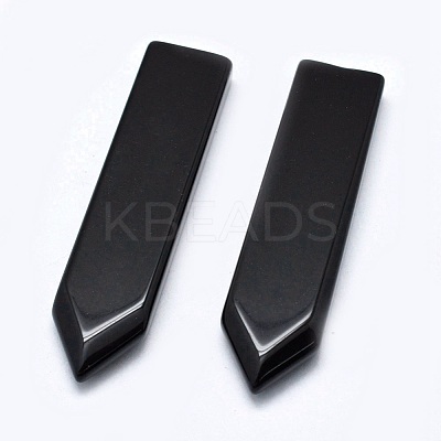 Natural Obsidian Cabochons G-P384-E26-1