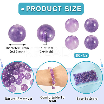 Natural Amethyst Beads Strands G-TA0002-57A-1