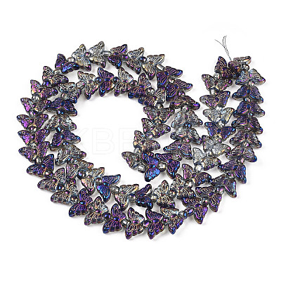 Electroplate Glass Beads Strands EGLA-N012-04A-1